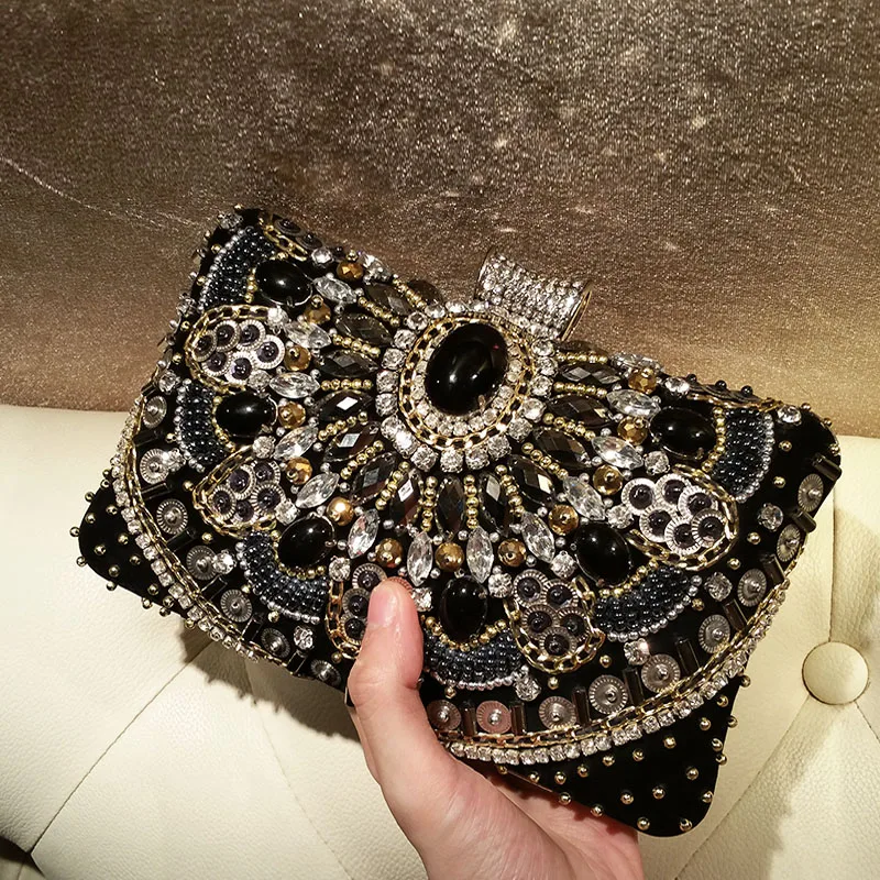 Women Bags Beaded Rhinestone Evening Clutch Bags In Europe And America Socialite Party Dress Cheongsam Ladies Hand Bags
Women Bags Beaded Rhinestone Evening Clutch Bags In Europe And America Socialite Party Dress Cheongsam Ladies Hand Bags