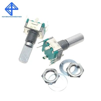 10pcs Rotary encoder,code switch EC11 audio digital potentiometer,with switch,5Pin, handle length 20mm
10pcs Rotary encoder,code switch EC11 audio digital potentiometer,with switch,5Pin, handle length 20mm