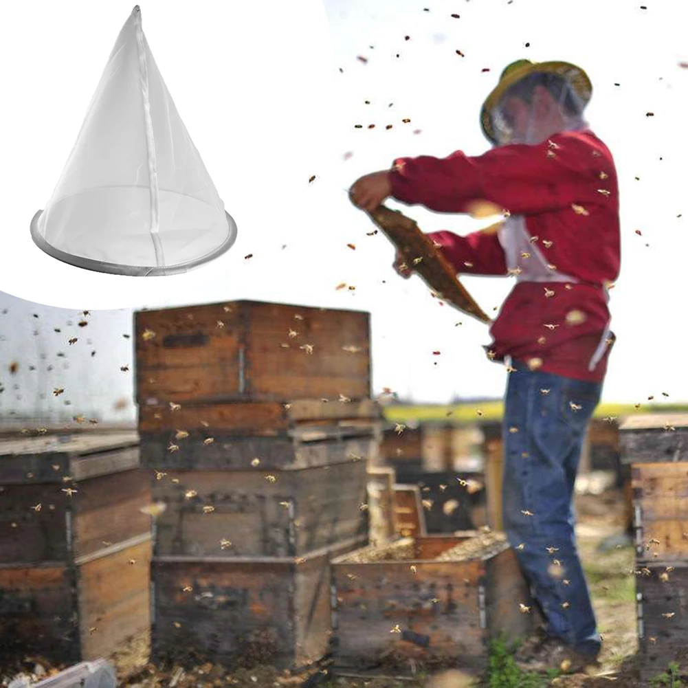 Reusable Filtration Net Honey Bee Strainer Purifier Skimmer Beekeeping Tools 