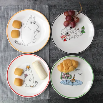 4 Pcs 8 Inches Cute Cartoon Muumi Ceramic Plate Set Disc Restaurant Household European Food Cake Dinner Steak Plates Kids Tray
4 Pcs 8 Inches Cute Cartoon Muumi Ceramic Plate Set Disc Restaurant Household European Food Cake Dinner Steak Plates Kids Tray