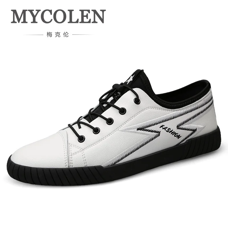 MYCOLEN New High Top Spring Autumn Casual Men Shoes Lace-up Breathable Men Shoes Genuine Leather Black Flat Shoes zapatos hombre
MYCOLEN New High Top Spring Autumn Casual Men Shoes Lace-up Breathable Men Shoes Genuine Leather Black Flat Shoes zapatos hombre