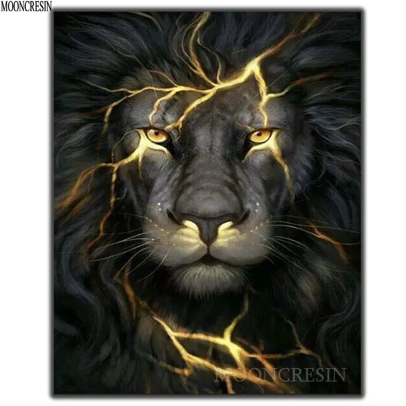 5D DIY Diamond Embroidery Black Lion In Lightning Diamond Painting Cross Stitch Square Diamond Mosaic Decoration Animals Forceps
5D DIY Diamond Embroidery Black Lion In Lightning Diamond Painting Cross Stitch Square Diamond Mosaic Decoration Animals Forceps