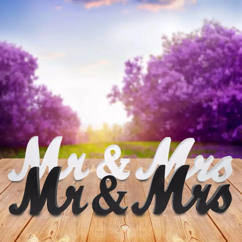 Romantic Wedding Decorations 1 Set Mr & Mrs Mariage Decor Birthday Party Decorations Pure White/Black Letters Wedding Sign
Romantic Wedding Decorations 1 Set Mr & Mrs Mariage Decor Birthday Party Decorations Pure White/Black Letters Wedding Sign