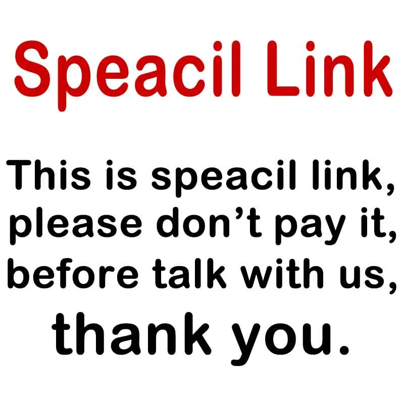Speacil Link for Resend your order,discount,ect; please don't pay it before talk with us.
Speacil Link for Resend your order,discount,ect; please don't pay it before talk with us.