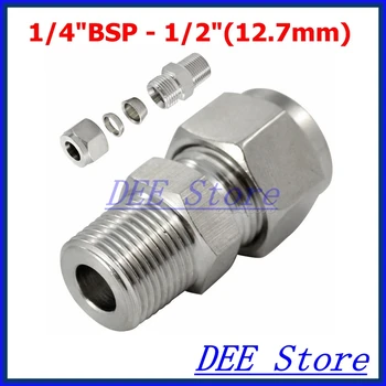 2PCS 1/4"BSP x 1/2"(12.7mm) Double Ferrule Tube Pipe Fittings Threaded Male Connector Stainless Steel SS 304 New Good Quality
2PCS 1/4"BSP x 1/2"(12.7mm) Double Ferrule Tube Pipe Fittings Threaded Male Connector Stainless Steel SS 304 New Good Quality