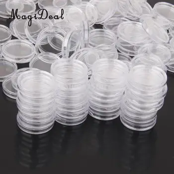 MagiDeal 100pcs/Lot Clear Coin Capsules Containers Boxes Holders for Collections 20mm/25mm /27mm/35mm/40mm
MagiDeal 100pcs/Lot Clear Coin Capsules Containers Boxes Holders for Collections 20mm/25mm /27mm/35mm/40mm