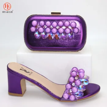 Fashion Women Purple color Shoes And Bag Set To Match High Quality Italian Shoes With Matching Bags For Party High Heels Slipper
Fashion Women Purple color Shoes And Bag Set To Match High Quality Italian Shoes With Matching Bags For Party High Heels Slipper