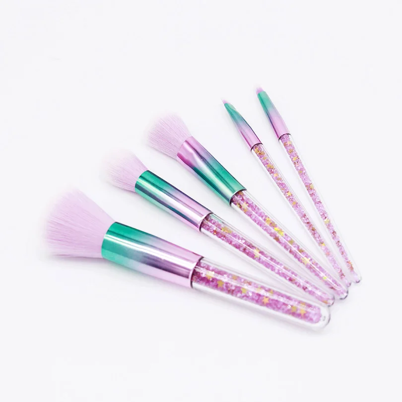 New 5PCS Crystal Glitter Makeup Brushes Set Diamond Pro Highlighter Brushes Concealer Make Up Brush Set Kwasten Mermaid Brush
New 5PCS Crystal Glitter Makeup Brushes Set Diamond Pro Highlighter Brushes Concealer Make Up Brush Set Kwasten Mermaid Brush