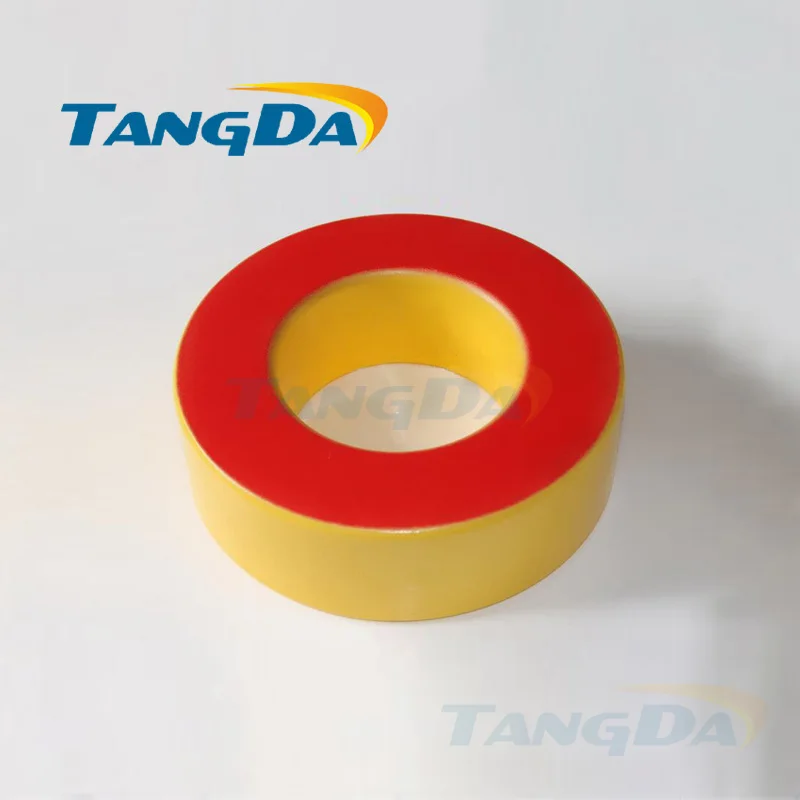 

Tangda Iron powder cores T650-8 OD*ID*HT 165*88*51 mm 200nH/N2 35uo Iron dust core Ferrite Toroid Core toroidal yellow red