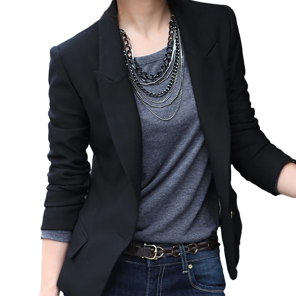 S-XXXL Fashion Autumn Women Classic Solid Color Slim Thin Small Business Suit Coat Kroean Women Blazer
S-XXXL Fashion Autumn Women Classic Solid Color Slim Thin Small Business Suit Coat Kroean Women Blazer