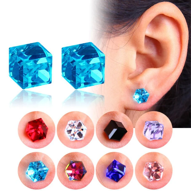 KOFSAC Trendy Water Cube Health Magnet Color Crystal Earring Non Perforated Earrings For Women Strong Magnetic Iron Ear Jewelry
KOFSAC Trendy Water Cube Health Magnet Color Crystal Earring Non Perforated Earrings For Women Strong Magnetic Iron Ear Jewelry