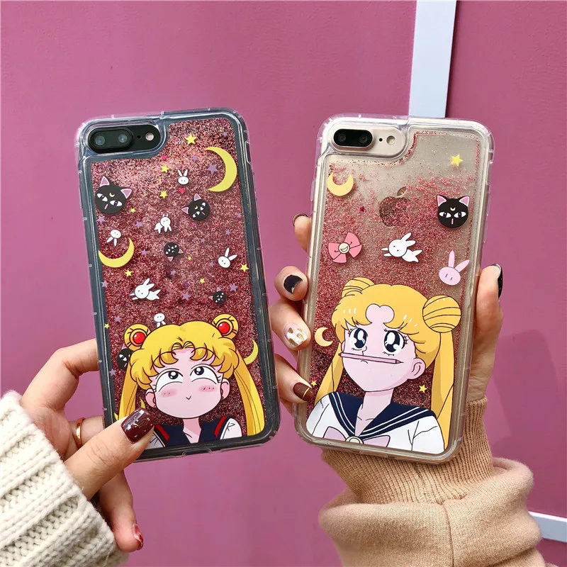 Cartoon Cute Quicksand Sailor Moon Slicone Soft Rhinestone Cover Case For iphone 7 6 S 6S plus 8 X XS XR MAX Phone Anime Cartoon
Cartoon Cute Quicksand Sailor Moon Slicone Soft Rhinestone Cover Case For iphone 7 6 S 6S plus 8 X XS XR MAX Phone Anime Cartoon