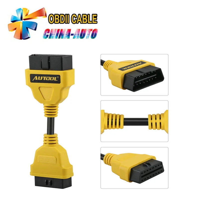 2019 Newest AUTOOL 14CM 16pin OBD2 Extension Cable Diagnostic Tool Scanner Code Reader Adapter Car Connector Cable
2019 Newest AUTOOL 14CM 16pin OBD2 Extension Cable Diagnostic Tool Scanner Code Reader Adapter Car Connector Cable