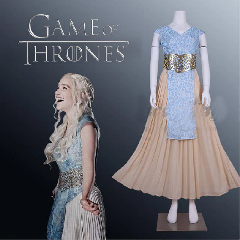 Game of Thrones Costume Daenerys Targaryen Cosplay Long Dress Mother of Dragons Fancy Dress Holloween Carnival Women Outfit
Game of Thrones Costume Daenerys Targaryen Cosplay Long Dress Mother of Dragons Fancy Dress Holloween Carnival Women Outfit