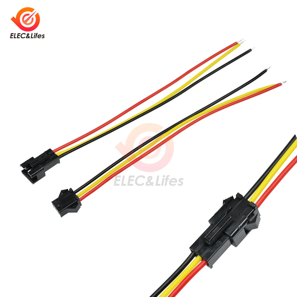 5 Pair 3 Pin JST SM Connectors Male and Female 3PIN For WS2812B WS2811 WS2812 LED Strip 10CM 15CM 30CM
5 Pair 3 Pin JST SM Connectors Male and Female 3PIN For WS2812B WS2811 WS2812 LED Strip 10CM 15CM 30CM
