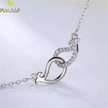 Flyleaf 925 Sterling Silver Necklace Women Two fish Cubic zirconia Fashion Fine Jewelry Simple Necklaces & Pendants High Quality
Flyleaf 925 Sterling Silver Necklace Women Two fish Cubic zirconia Fashion Fine Jewelry Simple Necklaces & Pendants High Quality