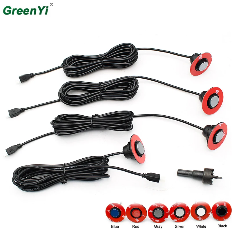 4PCS 2 Pin Plug Original 16mm Adjustable Flat Parking Sensor Car Parktronic Reverse Backup Radar Assistance + 16mm Drill
4PCS 2 Pin Plug Original 16mm Adjustable Flat Parking Sensor Car Parktronic Reverse Backup Radar Assistance + 16mm Drill