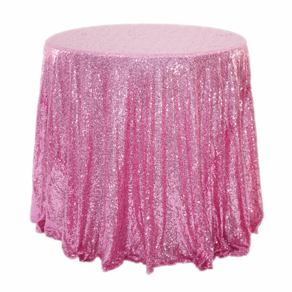 Tablecloth 100% Brand New High Quality Pink Reusable Delicate Edge Flash Round Sequins Banquet Table Cover #4M08
Tablecloth 100% Brand New High Quality Pink Reusable Delicate Edge Flash Round Sequins Banquet Table Cover #4M08