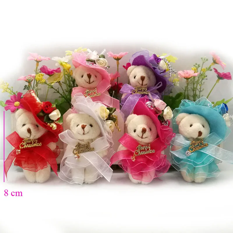 12PCS/lot 8CM Christmas Regal Jointed Teddy Bear plush TOY DOLL ; Stuffed TOY Christmas gift, teddy bear with organza tutu
12PCS/lot 8CM Christmas Regal Jointed Teddy Bear plush TOY DOLL ; Stuffed TOY Christmas gift, teddy bear with organza tutu