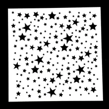 

Twinkle Star Shaped Reusable Stencil Airbrush Painting Art DIY Home Decor Scrap booking Album Crafts 1PC