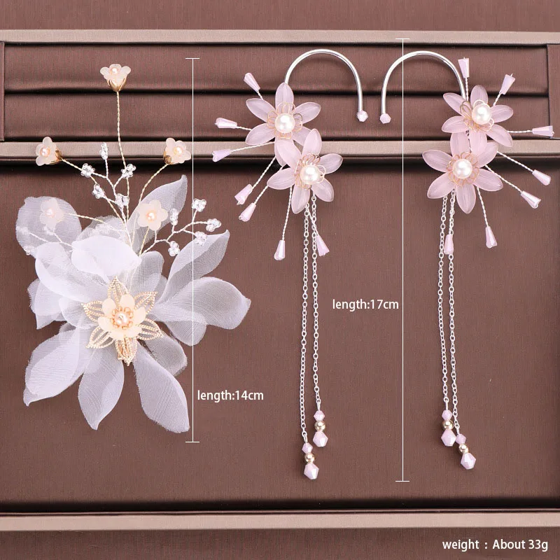 FORSEVEN Pink Sweet Fashion Imitation Flowers Pearl Hair Clip Earrings Set Bridal Wedding Tiaras Hairpin Barrettes Accessories
FORSEVEN Pink Sweet Fashion Imitation Flowers Pearl Hair Clip Earrings Set Bridal Wedding Tiaras Hairpin Barrettes Accessories