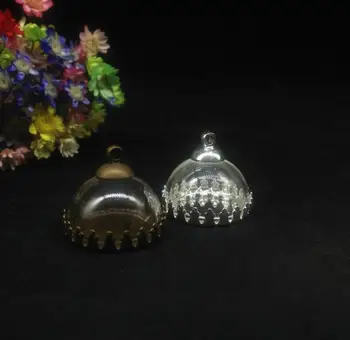 20ets/lot20mm half round glass globe crown base cap finding set glass vial pendant DIY glass pendant necklace hollow glass dome
20ets/lot20mm half round glass globe crown base cap finding set glass vial pendant DIY glass pendant necklace hollow glass dome