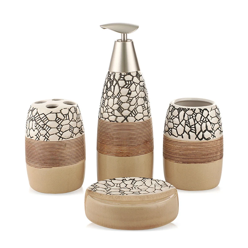 100% Ceramic Bathroom Accessories 4 Piece Set Bath Gift Set Toothbrush Holder Set Tumbler Soap Dish Including Soap Dispenser
100% Ceramic Bathroom Accessories 4 Piece Set Bath Gift Set Toothbrush Holder Set Tumbler Soap Dish Including Soap Dispenser