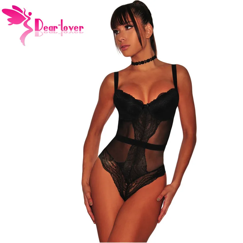 Black-Sheer-Lace-Spaghetti-Strap-Bodysuit-LC32259-2-28465