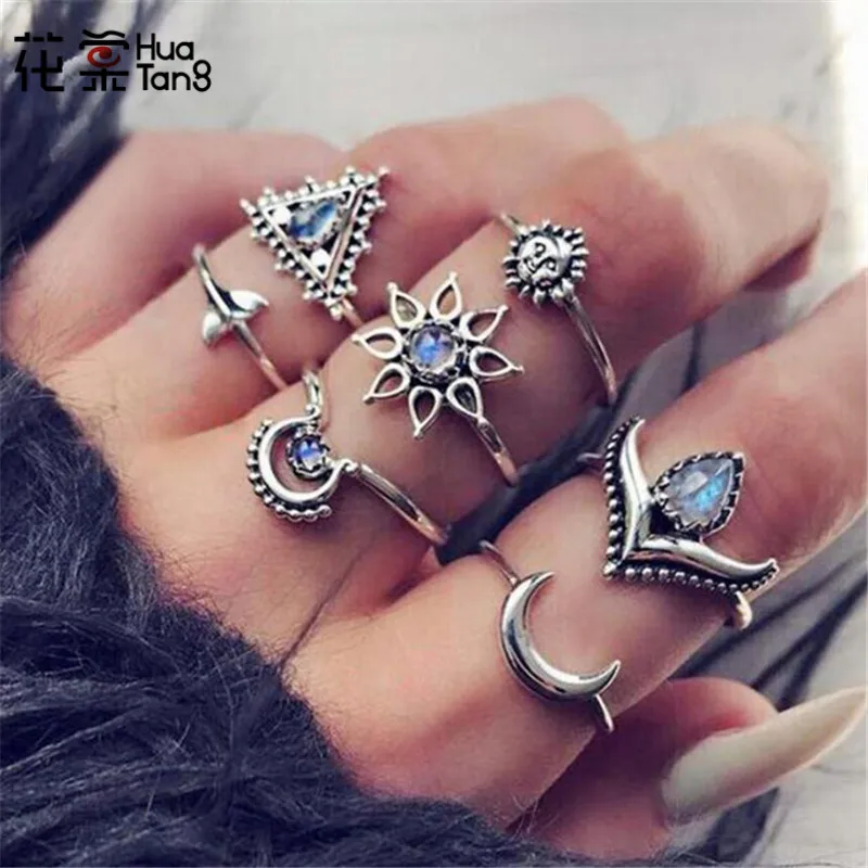 HuaTang Geometric Blue Crystal Ring Sets for Women Girl Moon Star Fishtail Ring Knuckle Anillos Anel Rings Jewelry 6756
HuaTang Geometric Blue Crystal Ring Sets for Women Girl Moon Star Fishtail Ring Knuckle Anillos Anel Rings Jewelry 6756
