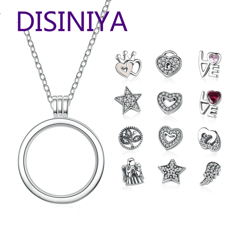 DISINIYA Genuine 925 Sterling Silver Medium Petite Memories Floating Locket Necklaces & Pendants Sterling Silver Jewelry PSF001 
DISINIYA Genuine 925 Sterling Silver Medium Petite Memories Floating Locket Necklaces & Pendants Sterling Silver Jewelry PSF001