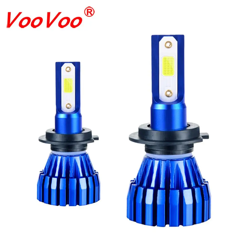 

VooVoo H4 LED Car Headlight H7 H8 H11 H9 HB3/9005 HB4/9006 H1 H3 9012 HIR2 50W 5000lm COB Auto Bulb Headlamp 6500K Light