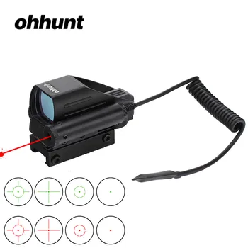 Tactical Holographic Reflex Red Green Dot Sight Scope 4 Reticle & Red Laser Hunting Sight
Tactical Holographic Reflex Red Green Dot Sight Scope 4 Reticle & Red Laser Hunting Sight