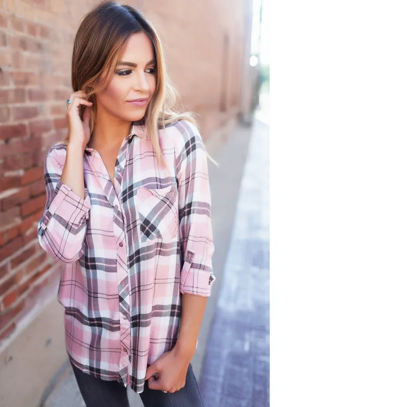 Women Long sleeve Blouse Autumn Turndown Collar Pink Casual Top Camisas Femininas Manga Longa 2019 Ladies Office Shirts wz*
Women Long sleeve Blouse Autumn Turndown Collar Pink Casual Top Camisas Femininas Manga Longa 2019 Ladies Office Shirts wz*