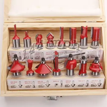 15PCS 1/2" Professional Shank Tungsten Carbide Router Bit Set Wood Case Box Miller Cutter
15PCS 1/2" Professional Shank Tungsten Carbide Router Bit Set Wood Case Box Miller Cutter
