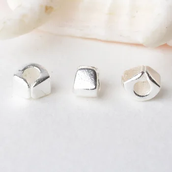 solid 925 sterling silver sector charm beads, spacer loose bead with 1.9mm hole jewelry diy components accessories 
solid 925 sterling silver sector charm beads, spacer loose bead with 1.9mm hole jewelry diy components accessories