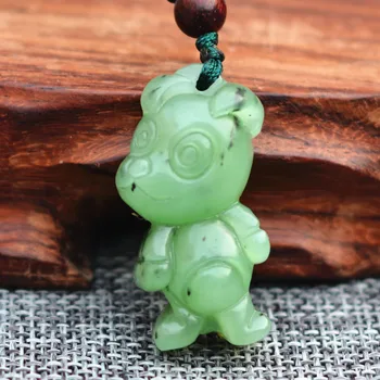 (Certificate) Natural Green Hetian Jades Pendant Carved Zodiac dog mascot Pendant Necklace Gift for Women ,Man Jewelry +Rope
(Certificate) Natural Green Hetian Jades Pendant Carved Zodiac dog mascot Pendant Necklace Gift for Women ,Man Jewelry +Rope
