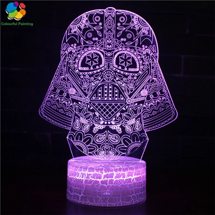 Remote Start War 2019 Hot Sale 3D Light LED Crack Illusion Night Light 7 Color Changing Mood 3AA Battery Powered USB Lamp 16
Remote Start War 2019 Hot Sale 3D Light LED Crack Illusion Night Light 7 Color Changing Mood 3AA Battery Powered USB Lamp 16