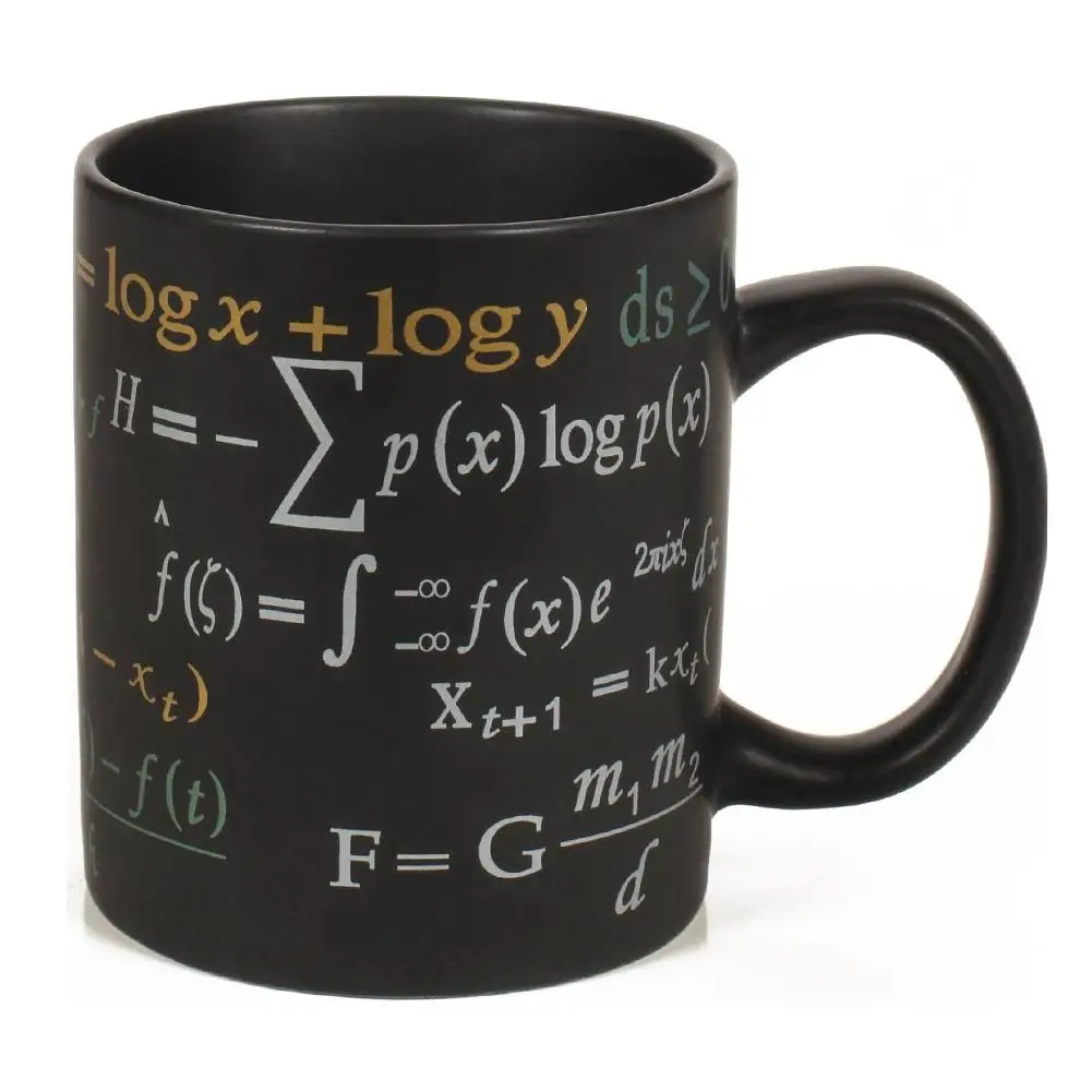 TPFOCUS Creative Mathematical Formulas Ceramic Mug Pretty Coffee Milk Tea Cup Gift Decoration (Cannot Change Colour) Mugs
TPFOCUS Creative Mathematical Formulas Ceramic Mug Pretty Coffee Milk Tea Cup Gift Decoration (Cannot Change Colour) Mugs