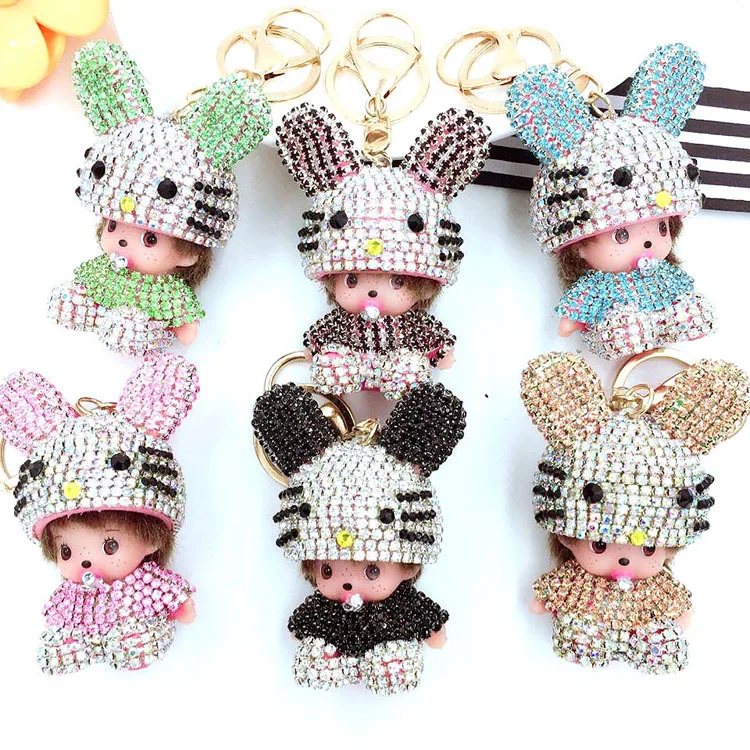 Car Accessories Ornaments Luxury Girl Exquisite Cute Diamond Doll Key Chain Multi-color Rabbit Ears Cap Accept Custom Order
Car Accessories Ornaments Luxury Girl Exquisite Cute Diamond Doll Key Chain Multi-color Rabbit Ears Cap Accept Custom Order