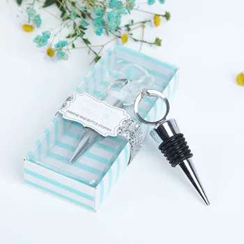 Free Shipping 50pcs Home Party Favour Crystal Diamond Ring Red Wine Bottle Stopper For Wedding Bridal Shower Favors Gifts Boxed
Free Shipping 50pcs Home Party Favour Crystal Diamond Ring Red Wine Bottle Stopper For Wedding Bridal Shower Favors Gifts Boxed