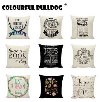 Keep On Reading Cushion Covers Retro Pope Encouraging Words Books Home Sofa Car Decorative Study Linen Cotton Throw Pillow Cover 
Keep On Reading Cushion Covers Retro Pope Encouraging Words Books Home Sofa Car Decorative Study Linen Cotton Throw Pillow Cover