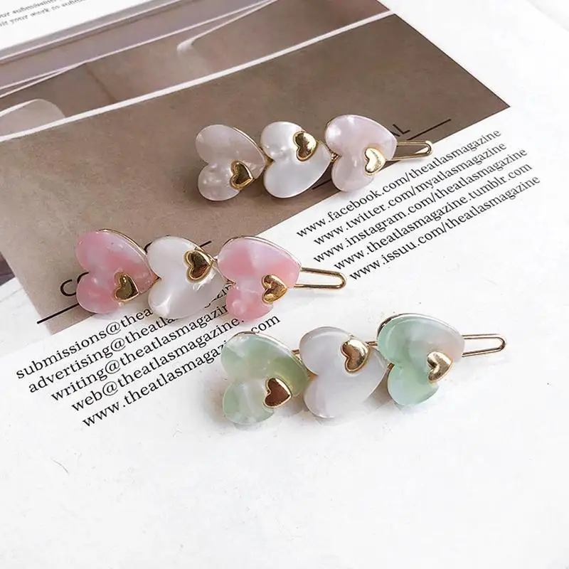 New Korea Cute Acetic Acid Hairclips Love Heart Round Shape Hairpins Metal Macaron Color Hair Clips Hair Accessories for Women
New Korea Cute Acetic Acid Hairclips Love Heart Round Shape Hairpins Metal Macaron Color Hair Clips Hair Accessories for Women