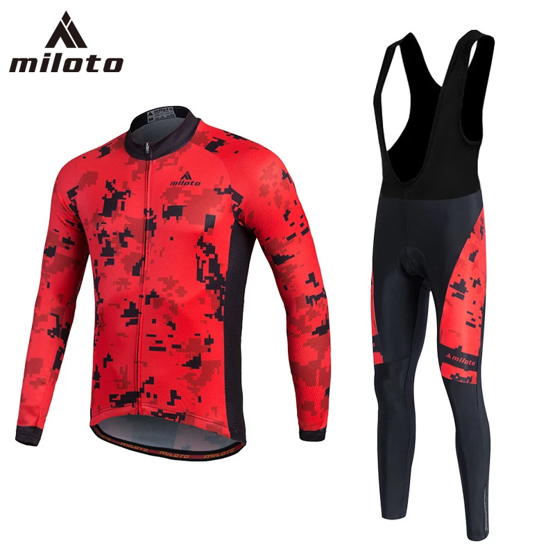 MILOTO 2018 Spring Men Pro Team Sport Cycling Long Sleeve Jersey Pant Trouser Set for Road Bicycles MTB Bike Ciclismo Red S-5XL
MILOTO 2018 Spring Men Pro Team Sport Cycling Long Sleeve Jersey Pant Trouser Set for Road Bicycles MTB Bike Ciclismo Red S-5XL