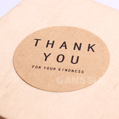 

100pcs/lot Dia 4cm Handmade series Gift Seal Stickers Thank You Packing label paper sticker bakery supplies (ss-1451)