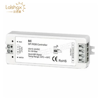 SC+R9 RF SPI LED pixel controller DC5V 12V 24V input supports WS2811/WS2812B/TM1809/LPD6803/WS2801/UCS1903/TLS3001/P9813 IC
SC+R9 RF SPI LED pixel controller DC5V 12V 24V input supports WS2811/WS2812B/TM1809/LPD6803/WS2801/UCS1903/TLS3001/P9813 IC