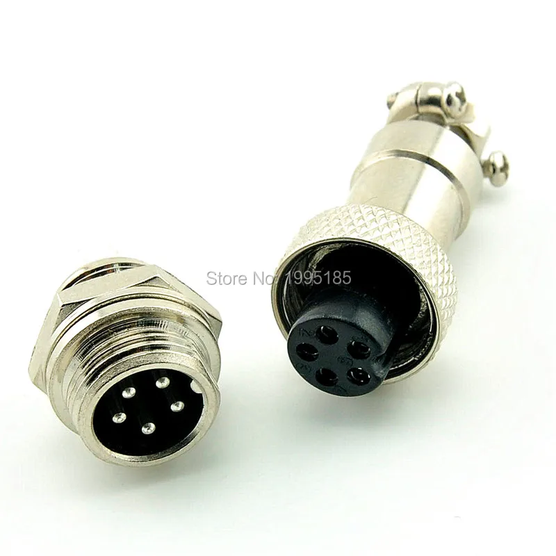 1Pcs GX12 5 Pin Male & Female 12mm Wire Panel Connector Aviation Plug GX12 Circular Connector Socket Plug
1Pcs GX12 5 Pin Male & Female 12mm Wire Panel Connector Aviation Plug GX12 Circular Connector Socket Plug