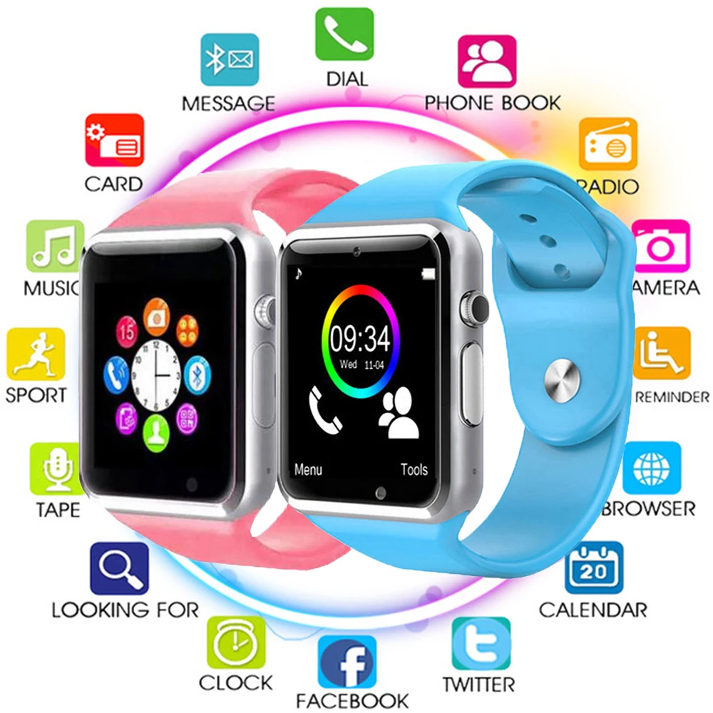 WristWatch A1 Bluetooth Smart Watch Sport Pedometer With SIM Camera Men Women Smartwatch For Android Smartphone Russia PK GT08
WristWatch A1 Bluetooth Smart Watch Sport Pedometer With SIM Camera Men Women Smartwatch For Android Smartphone Russia PK GT08