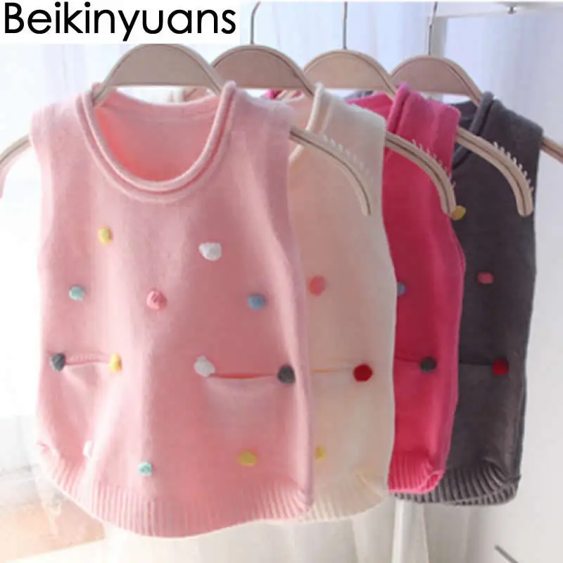 Burst 2018 Children's Sweaters Girls Hand-Colored Vests Female Baby Hedge Knit Vest Spring and Sutumn Clothing Beikinyuans
Burst 2018 Children's Sweaters Girls Hand-Colored Vests Female Baby Hedge Knit Vest Spring and Sutumn Clothing Beikinyuans