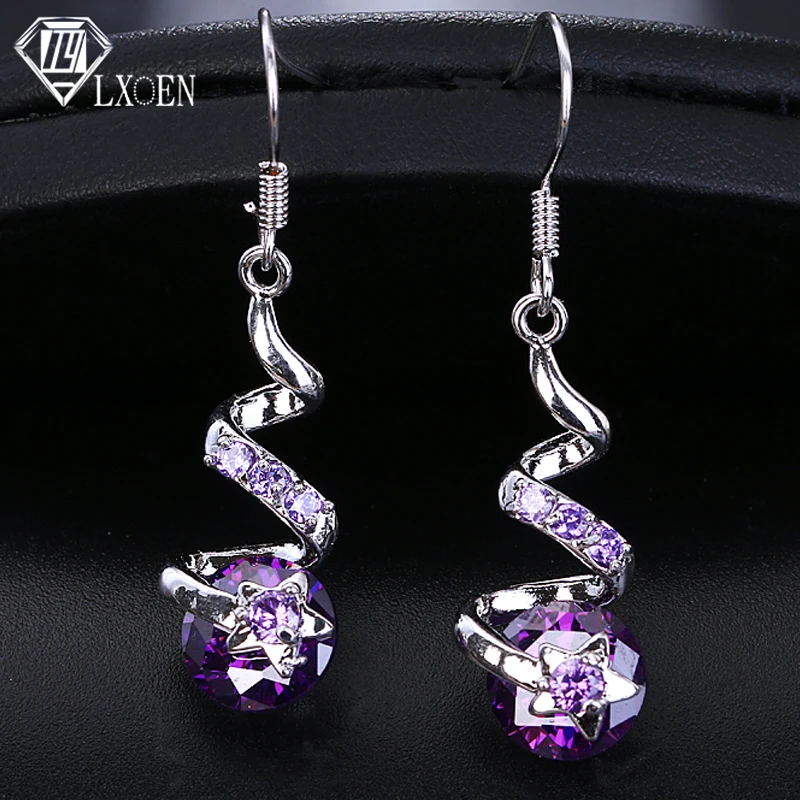 LXOEN Hot Elegant 2 Colors Heliciform Pendant Shape Jewelry Long Drop AAA CZ for Beautiful Women Girl Party Wedding Casual
LXOEN Hot Elegant 2 Colors Heliciform Pendant Shape Jewelry Long Drop AAA CZ for Beautiful Women Girl Party Wedding Casual