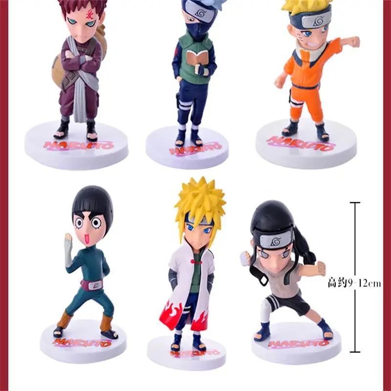 6Pcs/1Set Anime Naruto Action Figure Toys Zabuza Haku Kakashi Sasuke Naruto Sakura PVC Model Collection Kids Toys
6Pcs/1Set Anime Naruto Action Figure Toys Zabuza Haku Kakashi Sasuke Naruto Sakura PVC Model Collection Kids Toys